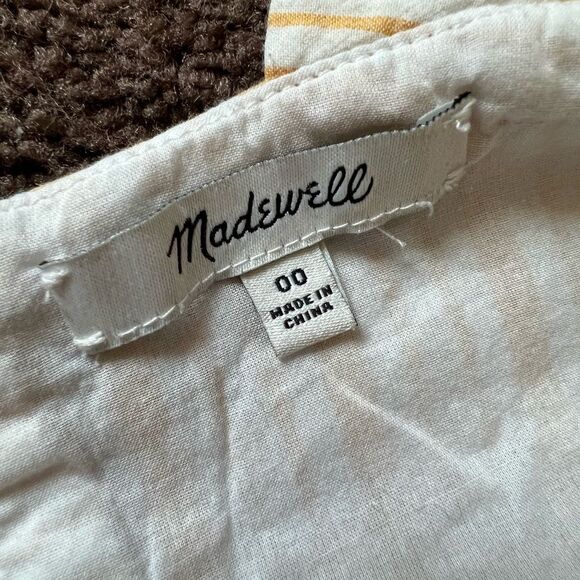 Madewell Striped Button Back Tiered Midi Dress - Picture 13 of 13